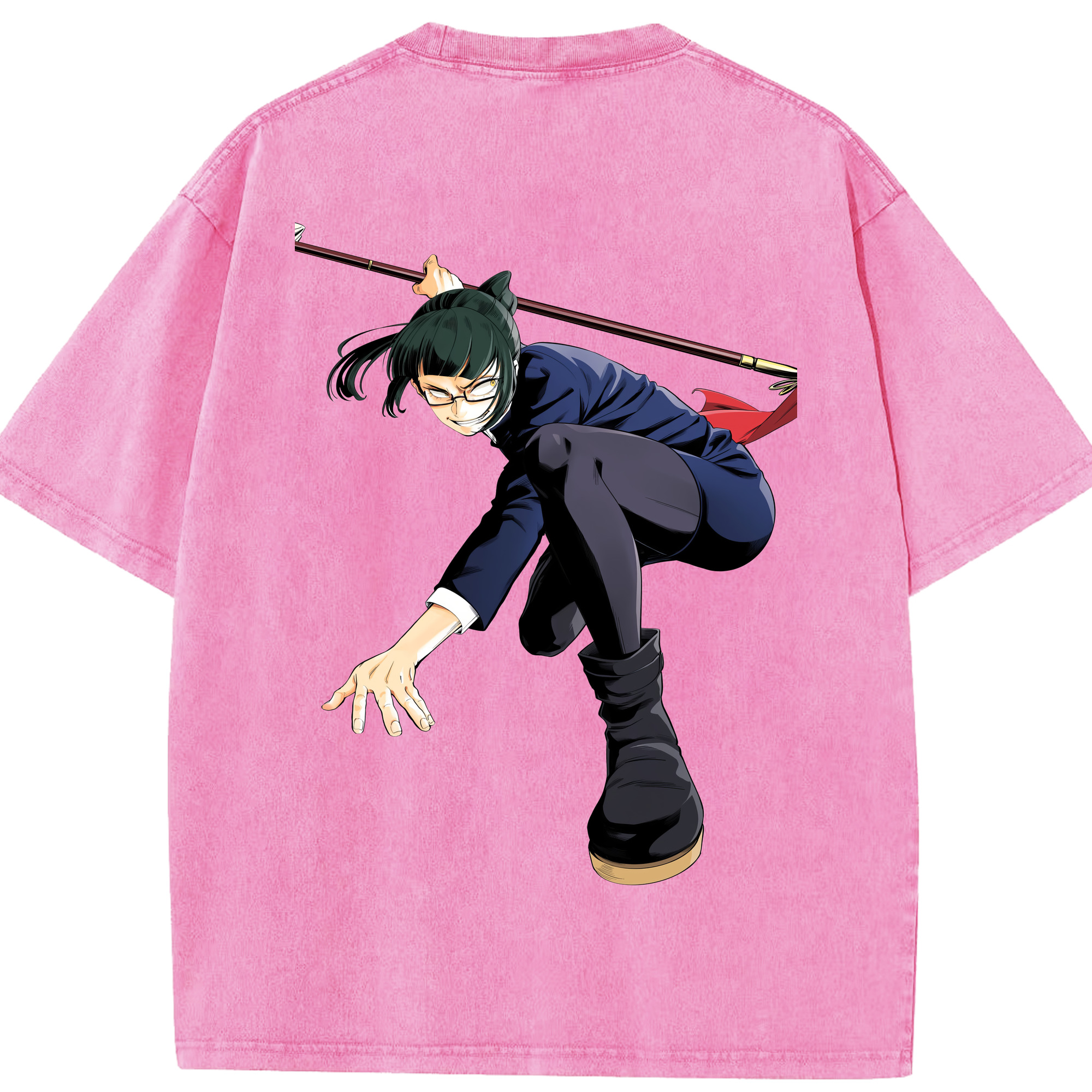 （画像用） 呪術廻戦 Jujutsu Kaisen 綿100% ヴィンテージ風 半袖Tシャツ（背面プリント）